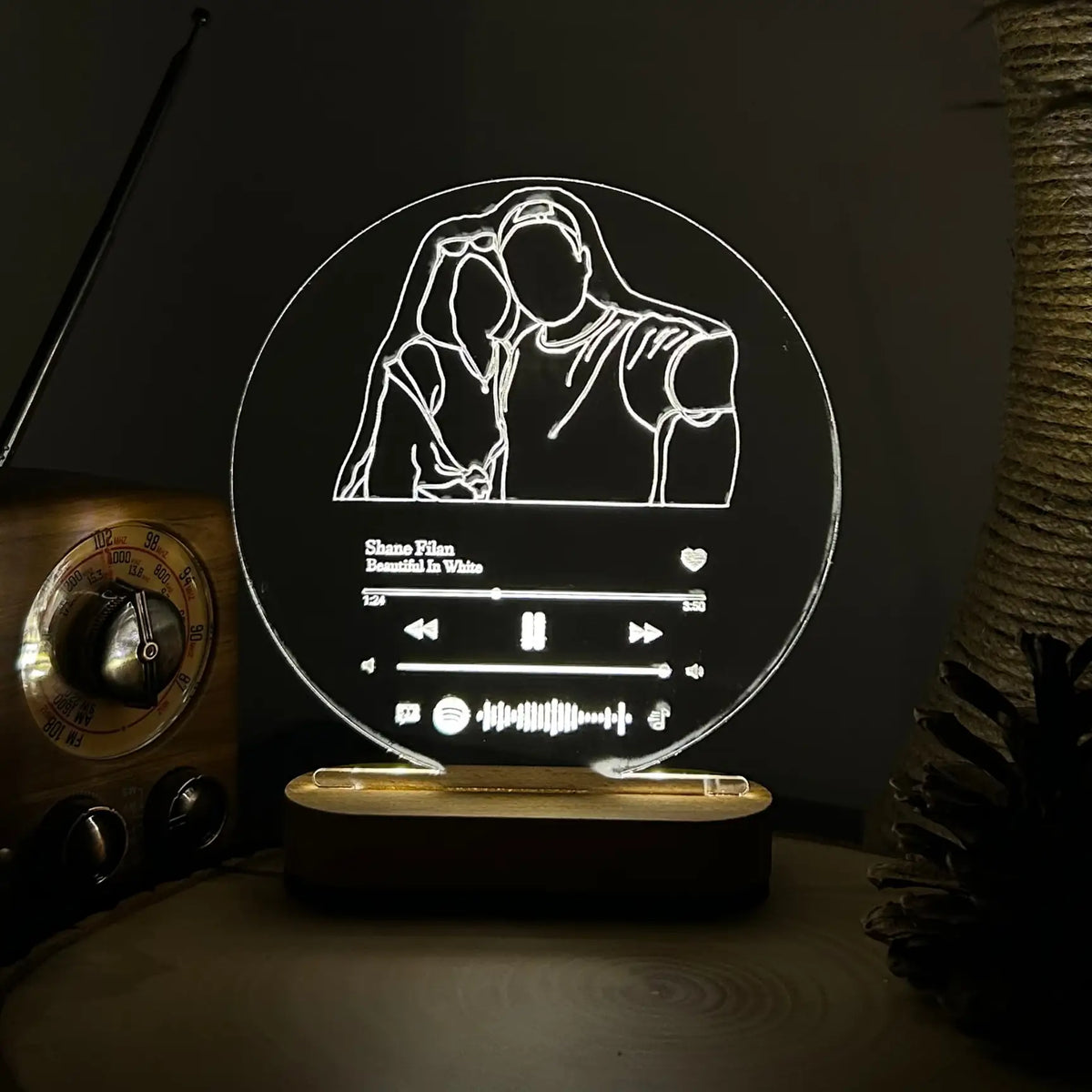 Personalized Photo Night Light gift box