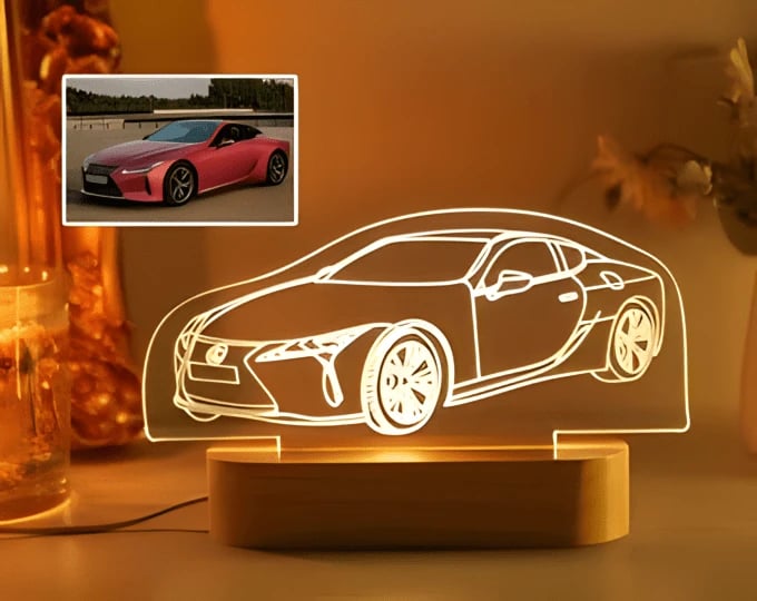 Personalized 3D Car Night Light