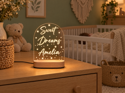 Personalized Sweet Dreams Night Light with Name