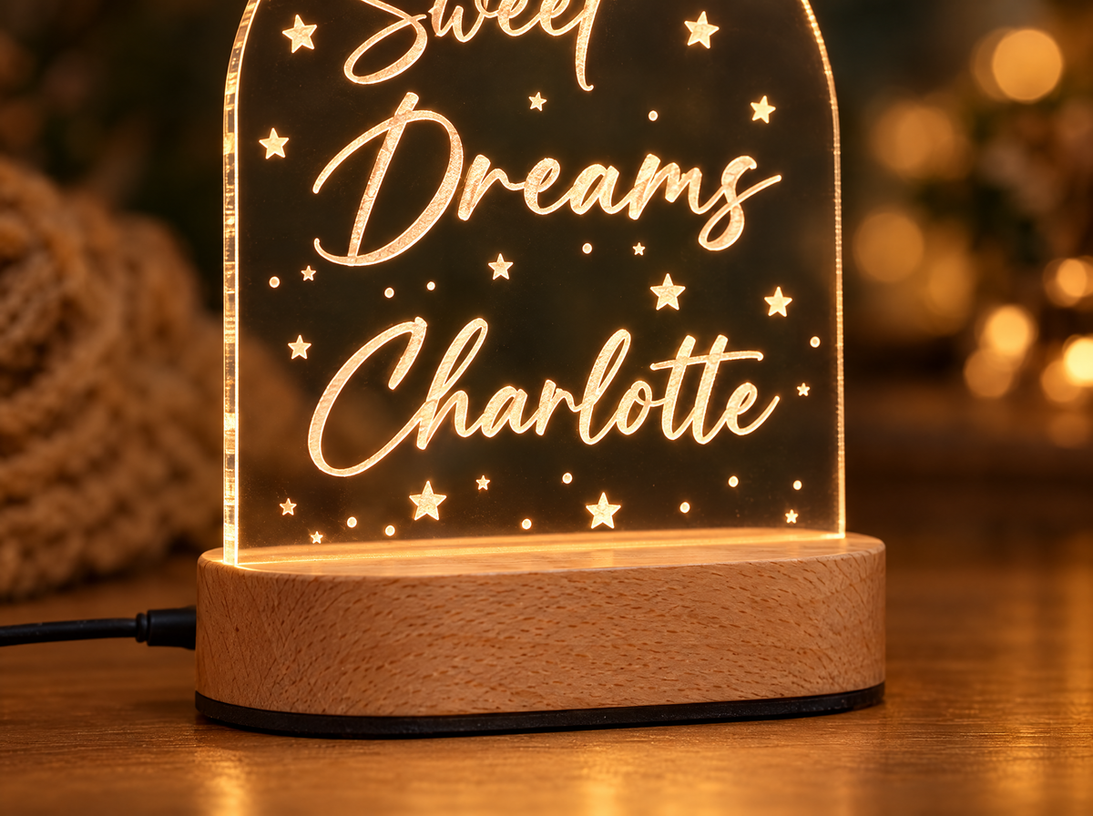 Personalized Sweet Dreams Night Light with Name